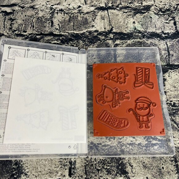Stampin' Up! COLOR ME CHRISTMAS 5 piece Rubber Mount - Picture 9 of 9
